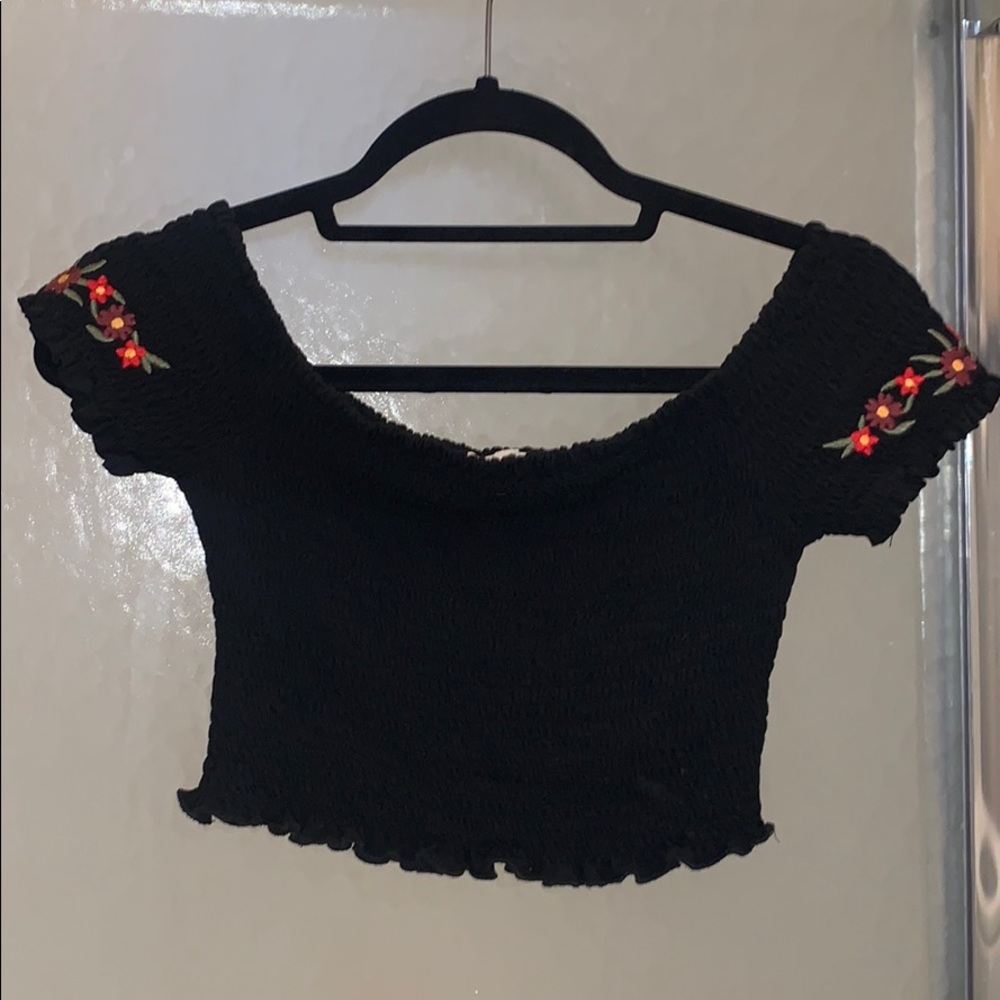 Black crop top